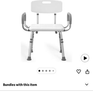 Adjustable Shower Chair with Backrest